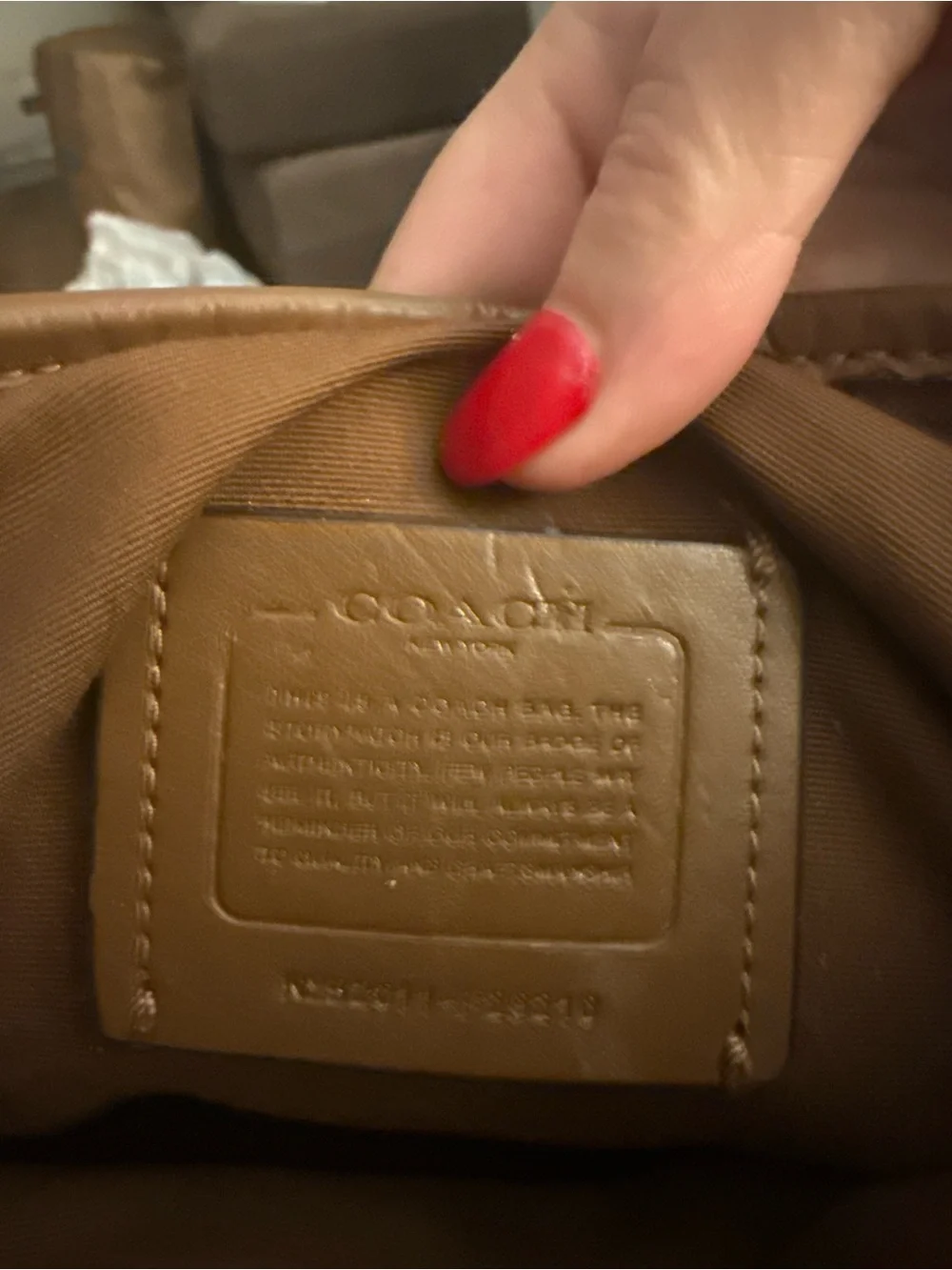 Coach F29210 Signature File Crossbody Khaki PVC Leather *wristlet strap included